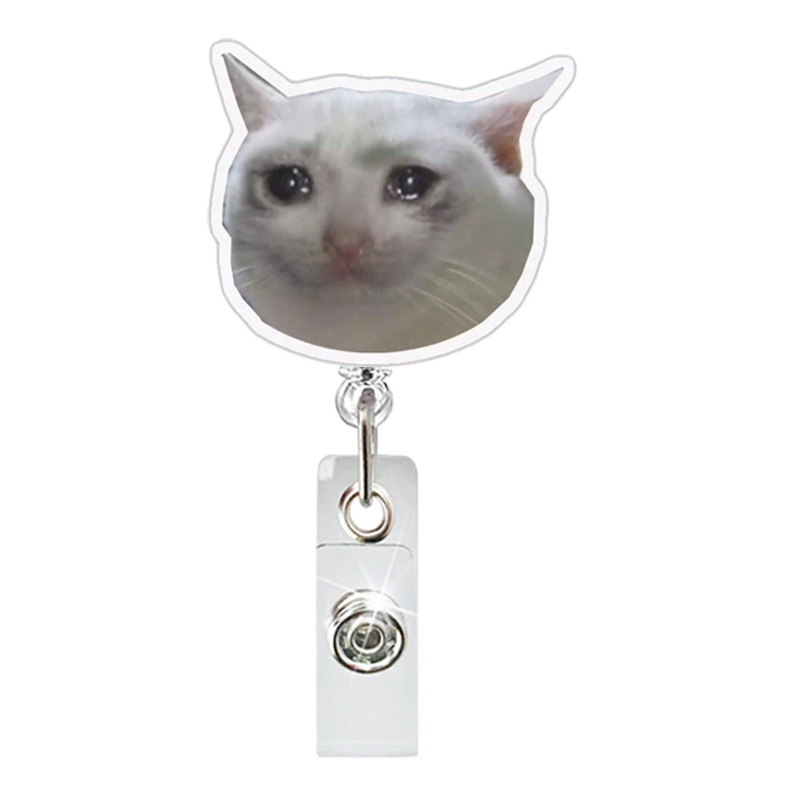Wholesale Acrylic Retractable Badge Reel Doctor Nurse Keychain Card Easy Pull-up Buckle
